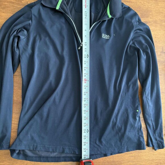 Hugo Boss Quarter-Zip Pullover 📏 Size: feels like Large - Picture 2 of 4